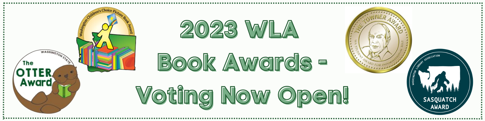 Banner image advertising WLA book Awards voting