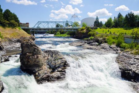 View of Spokane Falls, WA